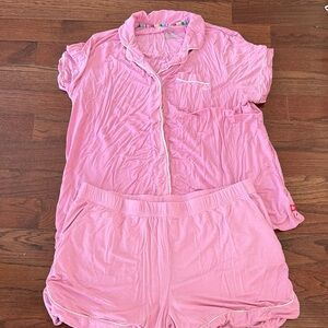 NWOT Magnetic Me Pink Short Sleeve Pajama Set